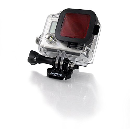 Product Cover GoScope (60M) Red Filter - Compatible with GOPRO HERO4 / HERO3+ / HERO3 Dive HOUSING (60M Case) Laser Cut Optical Red Filter {See Pictures to Make Sure This FITS Your Camera CASE}