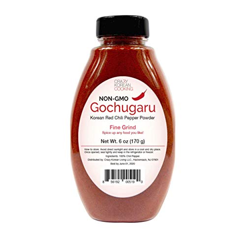 Product Cover Non-GMO Gochugaru, Kosher, Gluten Free, No additives, Korean Red Pepper Powder, Fine Grind 6 OZ