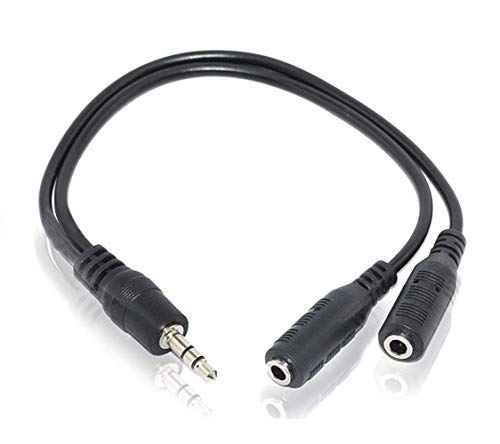 Product Cover Storite 3.5mm Jack 1 Male to 2 Female Stereo Headphone Earphone Jack Y Splitter Audio Adapter Cable (Black)
