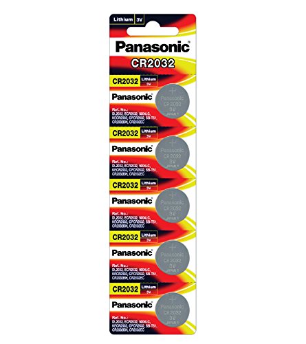 Product Cover Panasonic Cr2032 3v Lithium Battery 2pack X (5pcs) =10 Single Use Batteries
