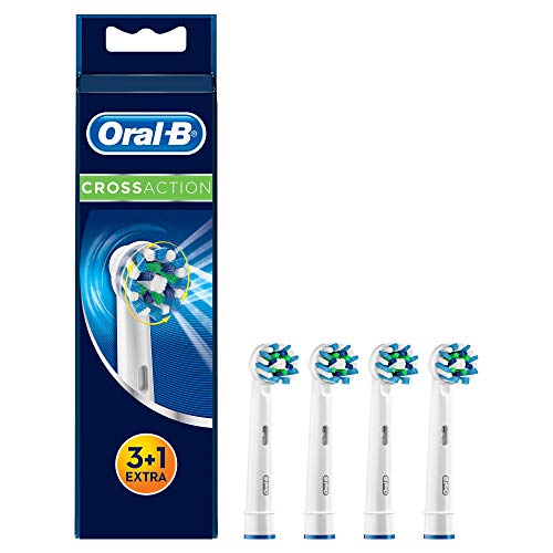 Product Cover Oral-B Cross Action Electric Toothbrush Replacement Brush Heads Refill, 4Count