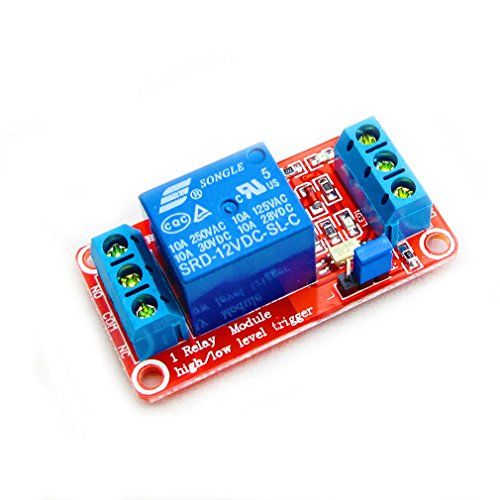 Product Cover HiLetgo 12V 1 Channel Relay Module With Optocoupler Isolation Support High or Low Level Trigger