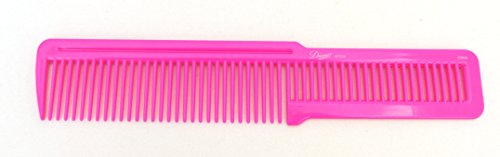 Product Cover Diane Flat Top Comb, Pink, 2 Count, Detangler, hair brush, wide handle, medium teeth, professonial, salon, barber, wavy hair, long hair, straight hair, adults and kids, boys and girls
