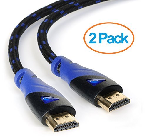 Product Cover Aurum Ultra Series - High Speed HDMI Cable with Ethernet 2 Pack 20 Ft - Supports 3D & Audio Return Channel [Latest Version] - 20 Feet - 2 Pack