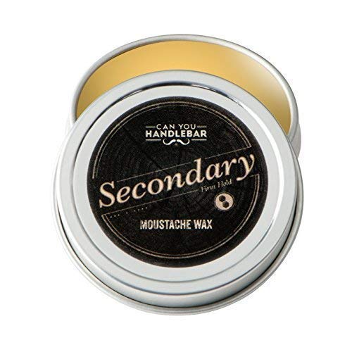 Product Cover Secondary Strong Hold Moustache Wax for Men | All-Natural Ingredients | 1 Oz. Stainless Steel Tin