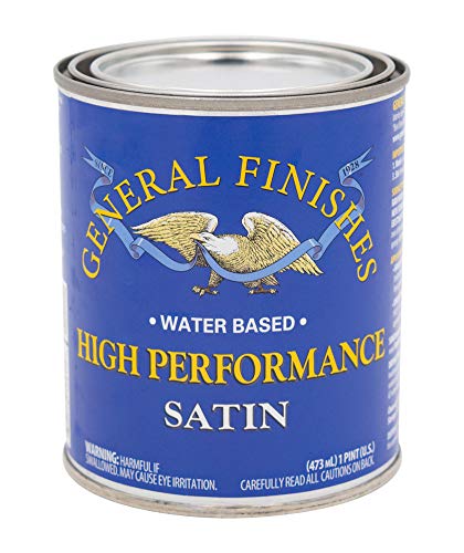 Product Cover General Finishes PTHS High Performance Water Based Topcoat, 1 Pint, Satin