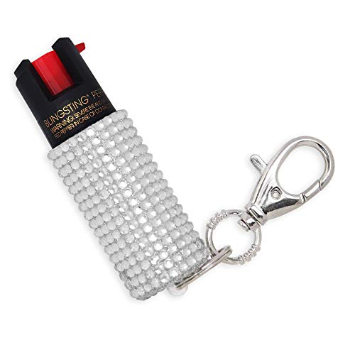 Product Cover BlingSting Pepper Spray Keychain for Women Professional Grade Maximum Strength OC Formula 1.4 Major Capsaicinoids 12 Ft Effective Range Accurate Stream Self-Defense Accessory Designed for Women