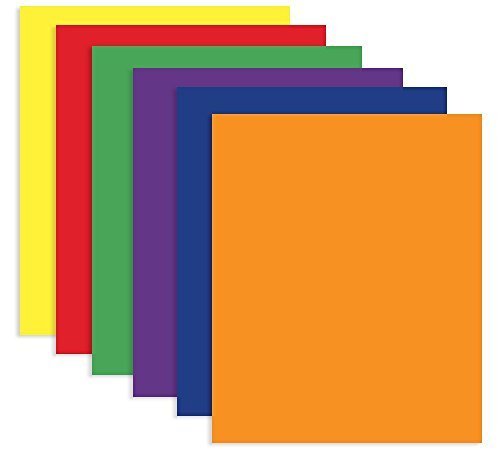 Product Cover Bazic 2 Pocket Portfolio, 11.5 x 9.5 Inches, Assorted Colors, (3 Pack), (3144)