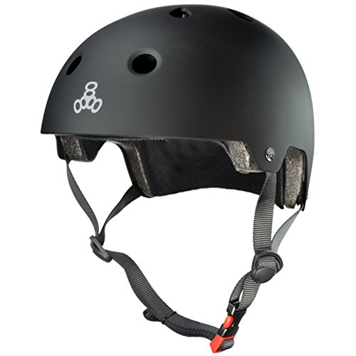 Product Cover Triple Eight Dual Certified Bike and Skateboard Helmet, Black Matte, Small / Medium