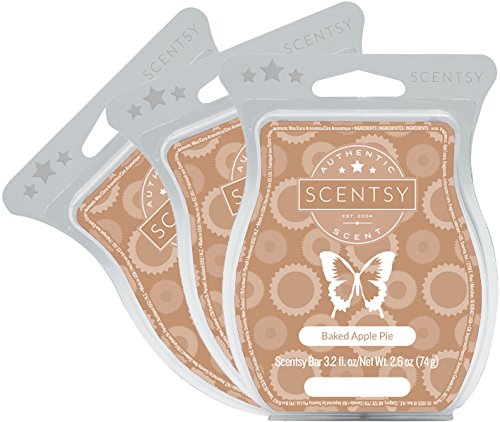 Product Cover Scentsy, Baked Apple Pie, Wickless Candle Tart Warmer Wax 3.2 Oz Bar, 3-pack (3)