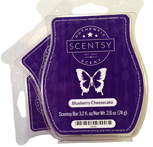 Product Cover Scentsy, Blueberry Cheesecake, Wickless Candle Tart Warmer Wax 3.2 Oz Bar, 3-pack (3)