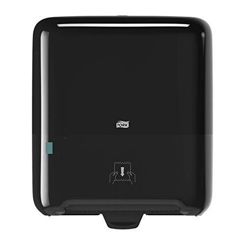 Product Cover Tork Matic Hand Towel Roll Dispenser 5510282, Elevation Design - Paper Hand Towel Dispenser H1, one-at-a-time Dispensing with Refill Level Indicator, Black