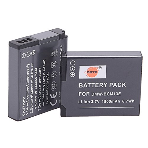 Product Cover DSTE Replacement for 2X DMW-BCM13 Li-ion Battery Compatible Panasonic Lumix DMC-TZ60 ZS30 ZS35 ZS40 ZS45 ZS50 LZ40 TS5 TS6 TZ37 TZ40 TZ41 TZ55 Camera as DMW-BCM13E
