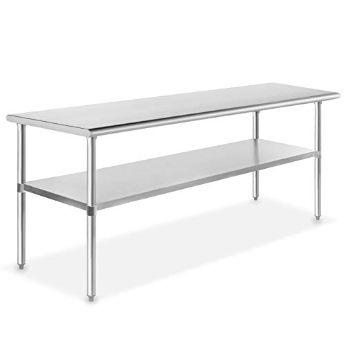 Product Cover GRIDMANN NSF Stainless Steel Commercial Kitchen Prep & Work Table - 72 in. x 24 in.