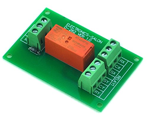 Product Cover ELECTRONICS-SALON Passive Bistable/Latching DPDT 8 Amp Power Relay Module, 12V Version, RT424F12