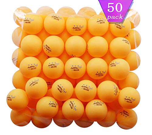 Product Cover MAPOL 50- Pack Orange 3-Star Premium Ping Pong Balls Advanced Training Table Tennis Ball