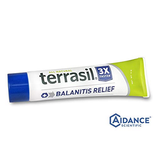 Product Cover Terrasil® Balanitis Relief - 100% Guaranteed, Patented All-Natural, Gentle, Soothing Skin Relief Ointment for Relief from Irritation, Itch, Redness and Inflammation, Balanitis Symptoms - 14g