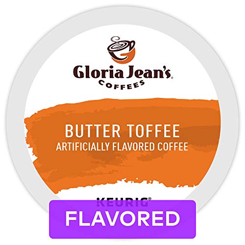Product Cover Gloria Jean's Butter Toffee Keurig Single-Serve K-Cup Pods, Medium Roast Coffee, 72 Count