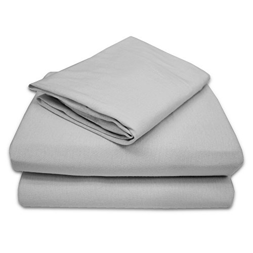 Product Cover American Baby Company 100% Natural Cotton Jersey Knit Toddler Sheet Set, Gray, Soft Breathable, for Boys and Girls