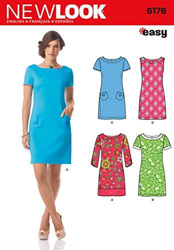 Product Cover Simplicity Creative Patterns New Look 6176 Misses' Dress with Sleeve Variations, A (8-10-12-14-16-18)