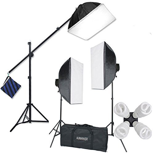 Product Cover StudioFX H9004SB2 2400 Watt Large Photography Softbox Continuous Photo Lighting Kit 16