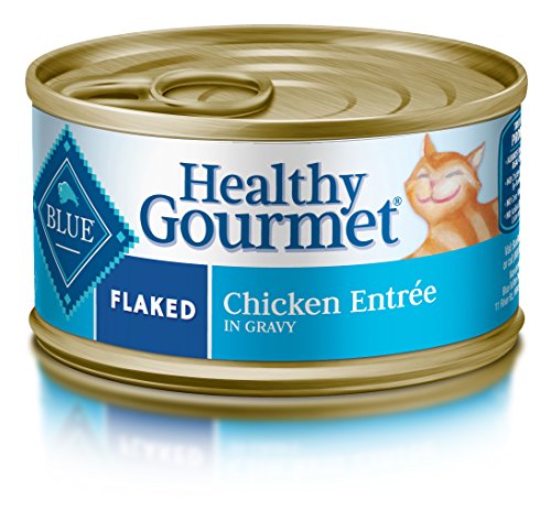 Product Cover Blue Buffalo Healthy Gourmet Natural Adult Flaked Wet Cat Food, Chicken 3-oz cans (Pack of 24)