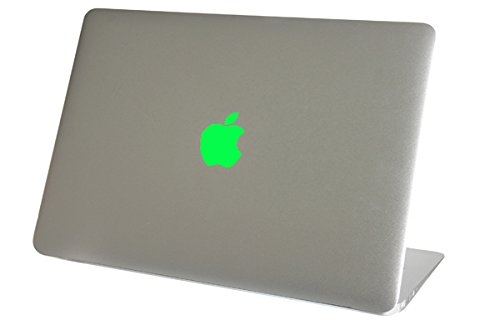 Product Cover NEON Fluorescent Green Macbook Air Logo Color Changer Vinyl Sticker Decal Mac Laptop