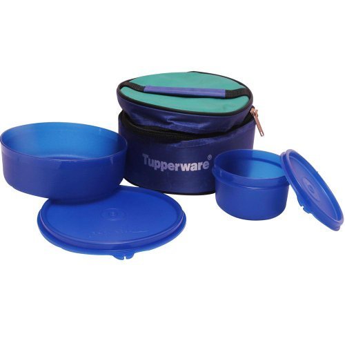 Product Cover TP-525-T192 Tupperware Classic Lunch Box (Including Bag) with Tropical Cup and Large Handy Bowl for Packing a Complete Meal