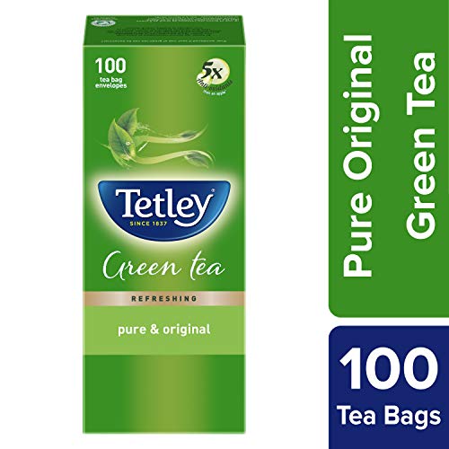 Product Cover Tetley Green Tea, Regular, 100 Tea Bags