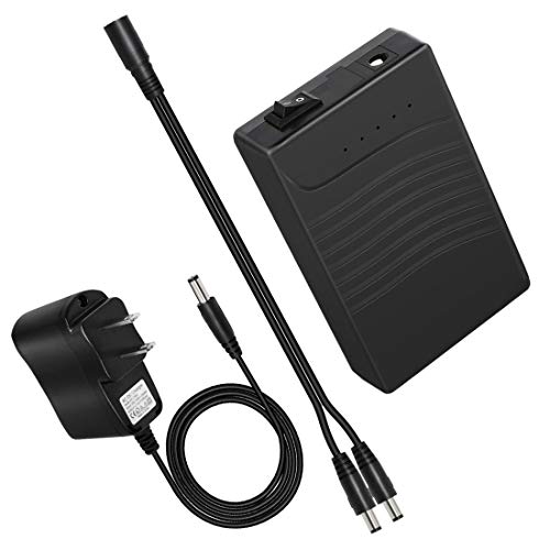 Product Cover TalentCell Rechargeable 12V DC Output Lithium ion Battery Pack for LED Strip/Light/Panel/Amplifier and CCTV Camera with Charger, Multi-led Indicator Black (3000mAh)