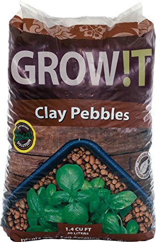 Product Cover GROW!T GROWT GMC40l, 4mm-16mm, Clay Pebbles, 40 Liter Bag, Brown