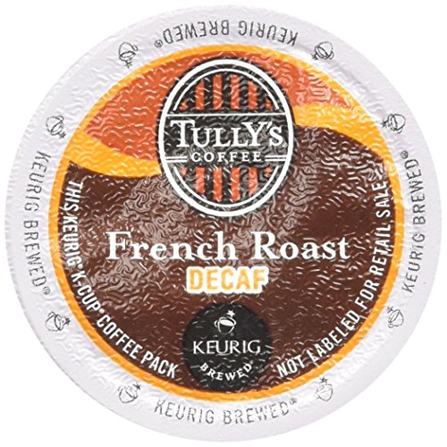 Product Cover Tully's Coffee Decaffeinated French Roast, Extra Bold, K-Cup Portion Pack for Keurig K-Cup Brewers 24-Count