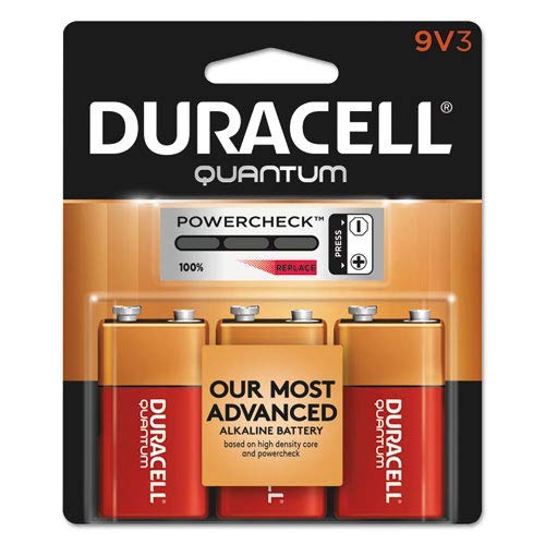 Product Cover Duracell - Quantum 9V Alkaline Batteries - Long Lasting, All-Purpose 9 Volt Battery for Household and Business - 3 Count