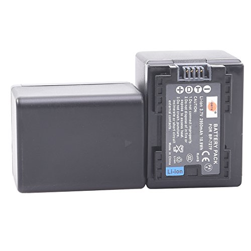 Product Cover DSTE Replacement for 2X BP-727 Fully Decoded Battery Compatible Canon CG-700 Vixia HF R30 R32 R40 R42 R50 R52 R60 R62 R66 R70 R72 R300 R400 R500 R700 M50 M52 M500 M506 SLR as BP-727F BP-718