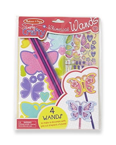 Product Cover Melissa & Doug Simply Crafty Whimsical Wands Kit With Stickers, Pre-Cut Shapes, Foam Sticky Tabs