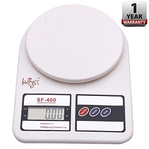 Product Cover Bulfyss Electronic Kitchen Digital Weighing Scale (10 Kg) - White