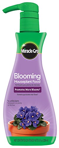 Product Cover Miracle-Gro Blooming Houseplant Food, 8 oz., Plant Food Feeds All Flowering Houseplants Instantly, Including African Violets