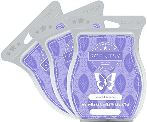 Product Cover Scentsy, French Lavender, Wickless Candle Tart Warmer Wax 3.2 Oz Bar, 3-pack (3)