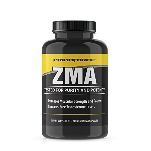 Product Cover PrimaForce ZMA Supplement, 180 Capsules - Increases Muscular Strength and Power / Increases Free Testosterone Levels