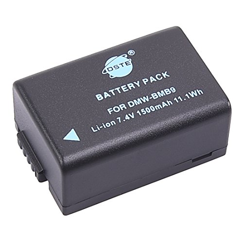 Product Cover DSTE Replacement for DMW-BMB9 DMW-BMB9E Battery Compatible Panasonic Lumix DMC-FZ40 FZ45 FZ47 FZ48 FZ60 FZ62 FZ70 FZ72 FZ80 FZ100 FZ150 Leica V-Lux2 V-Lux3 Camera as BP-DC9