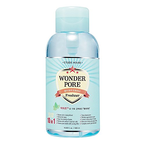 Product Cover ETUDE HOUSE Wonder Pore Freshner 16.9 fl.oz. (500ml) - Pore Care Astringent with Peppermint Extract, Deep Cleansing, Sebum Control, pH4.5 Care, Makes Skin Pure