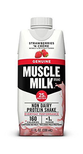 Product Cover Muscle Milk Genuine Protein Shake, Strawberries 'N Crème, 20g Protein, 11 Fl Oz, 12 Count