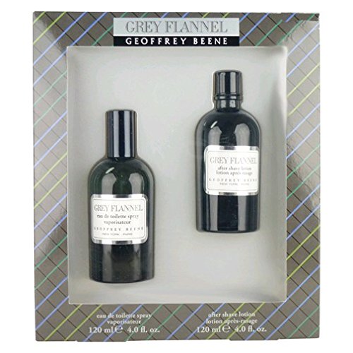 Product Cover Grey Flannel by Geoffrey Beene | Fragrance for Men | Oriental Woody Scent | 2-Piece Gift Set Includes 4 oz Eau de Toilette Splash and 4 oz After Shave Lotion