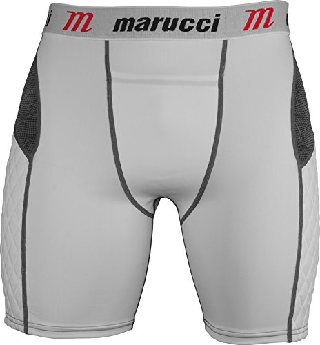 Product Cover Marucci Youth Elite Padded Slider Shorts with Cup, Medium, White