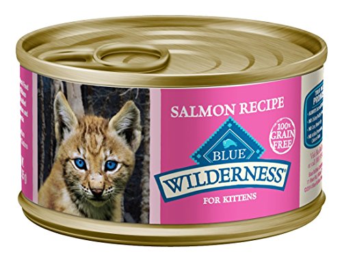 Product Cover Blue Wilderness Kitten Grain Free Salmon Pate Wet Cat Food 3-Oz (Pack Of 24)