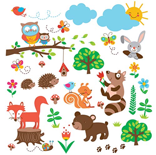 Product Cover Into The Woods Baby/Nursery Decorative Wall Art Sticker Decals