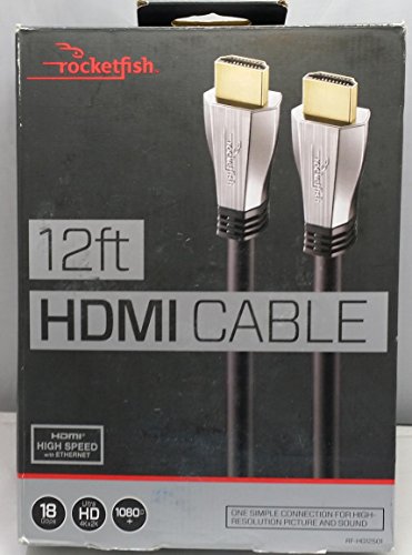 Product Cover Rocketfish 12' Ft. In-wall Hdmi Cable 18gbps Ultra Hd 4k X 2k 1080+ with Ethernet High Speed