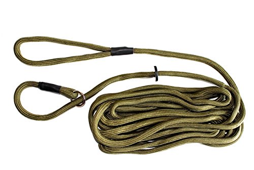 Product Cover Dog & Field Training Lead - 20 Ft Long Training/Exercise Lead - Soft Braided Nylon