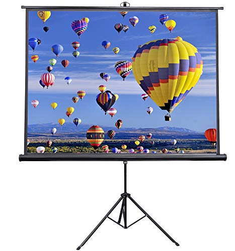 Product Cover VIVO 84 inch Portable Indoor Outdoor Projector Screen, 84 Inch Diagonal Projection HD 4:3 Projection Pull Up Foldable Stand Tripod (PS-T-084)