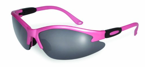 Product Cover SSP Eyewear Women's Safety Glasses with Pink Frames & Smoked Shatterproof Lenses, COLUMBIA PK SM
